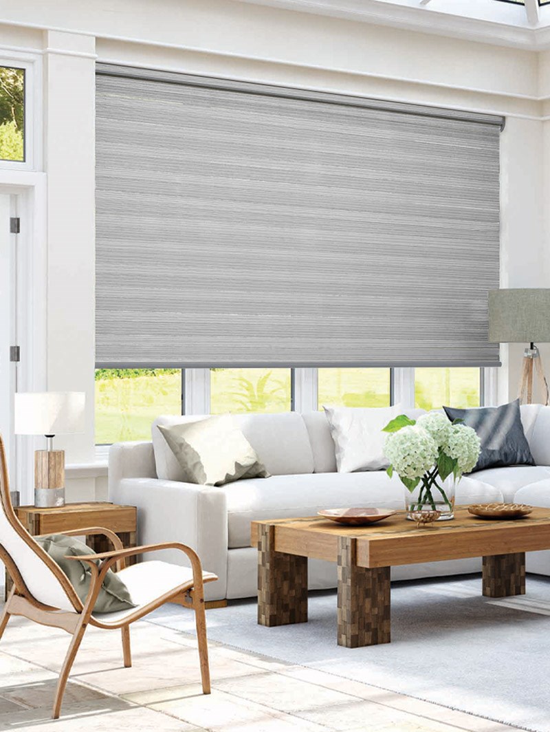 Alu-Weave Anthracite Electric Day And Night Blind