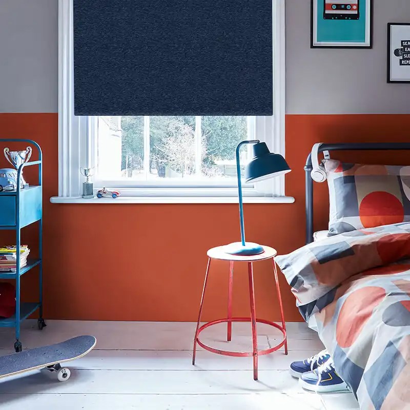 Amsterdam Navy Electric Roller Blind