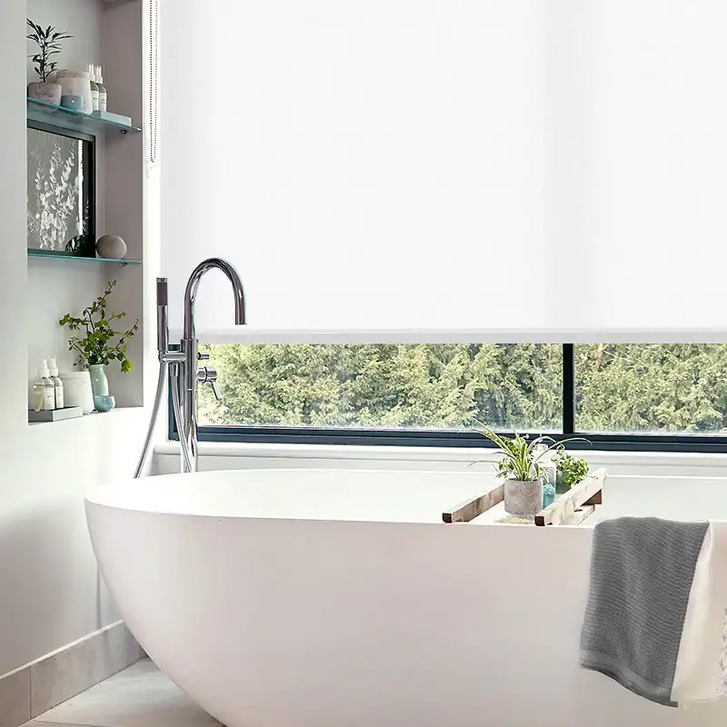 Amsterdam Off White Electric Roller Blind