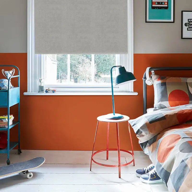 Melbourne Charcoal Grey Electric Roller Blind