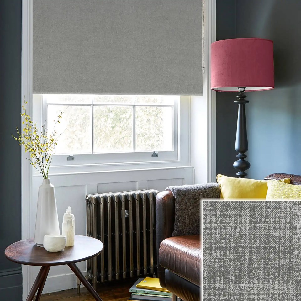 Melbourne Stone Grey Electric Roller Blind