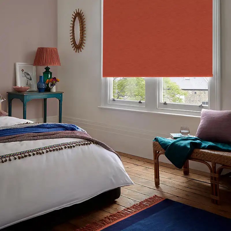 New York Earthy Red Electric Roller Blind