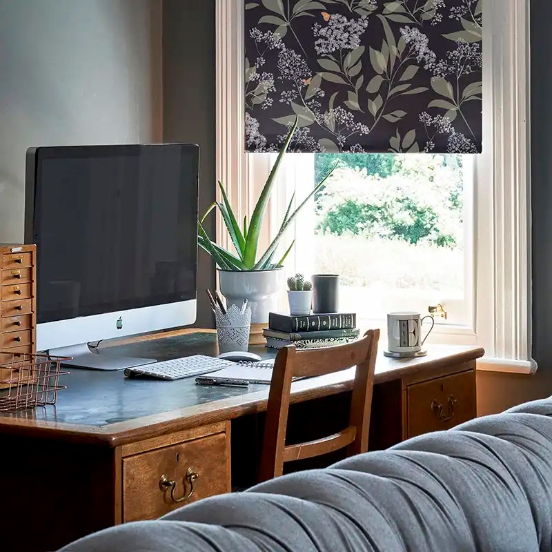 Buds and Butterflies Electric Roller Blind by Lorna Syson