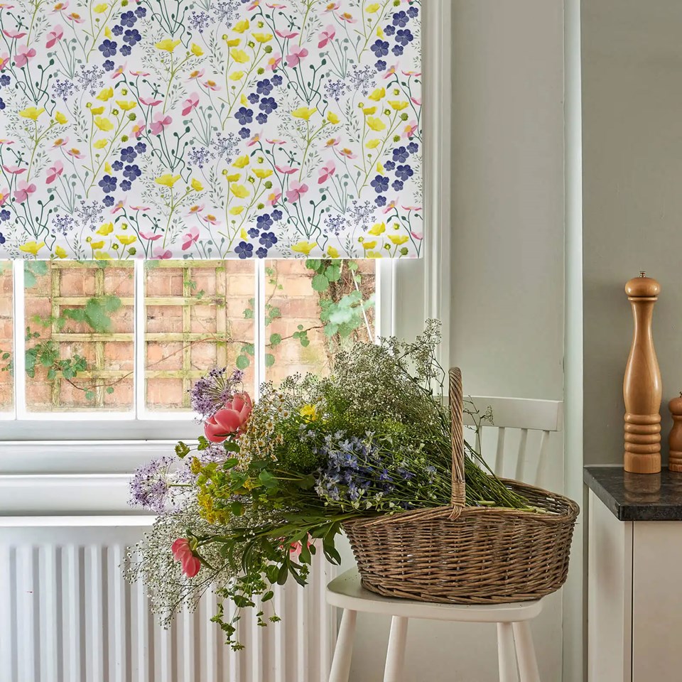 Meadow Electric Roller Blind by Lorna Syson