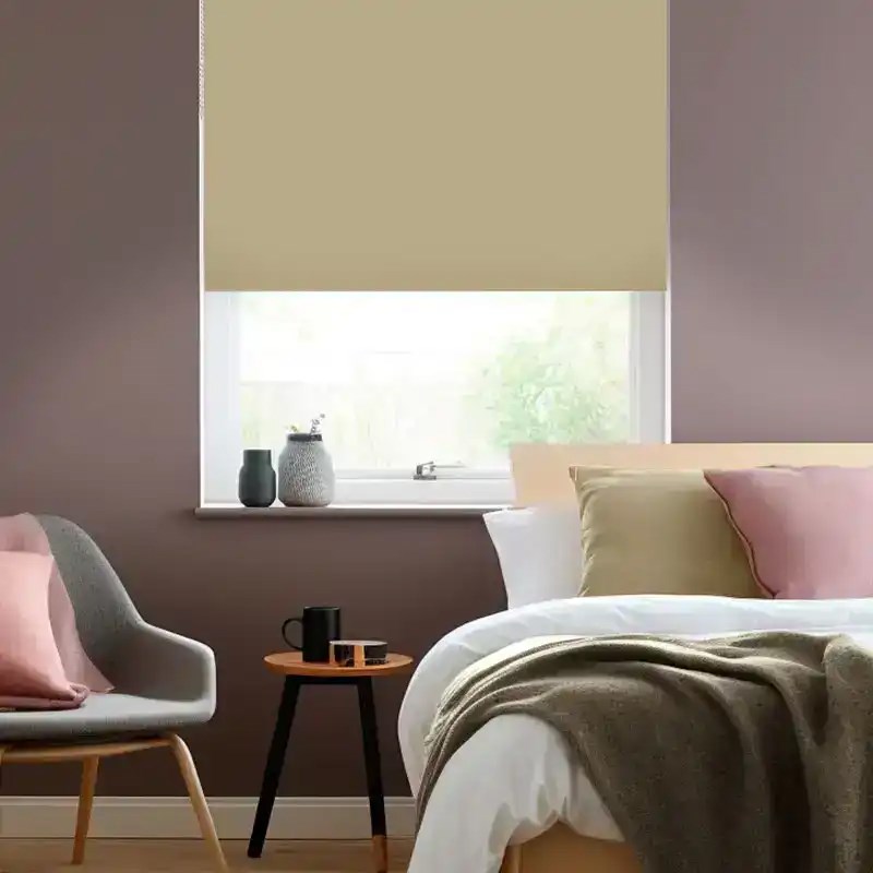 Sand Dune Blackout Electric Roller Blind