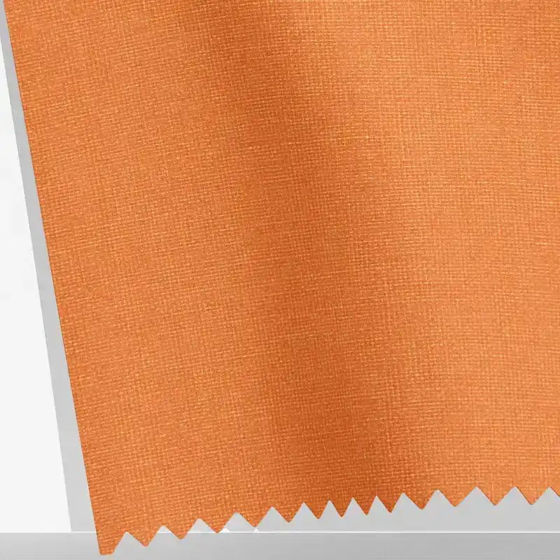 Soft Orange Blackout Electric Roller Blind