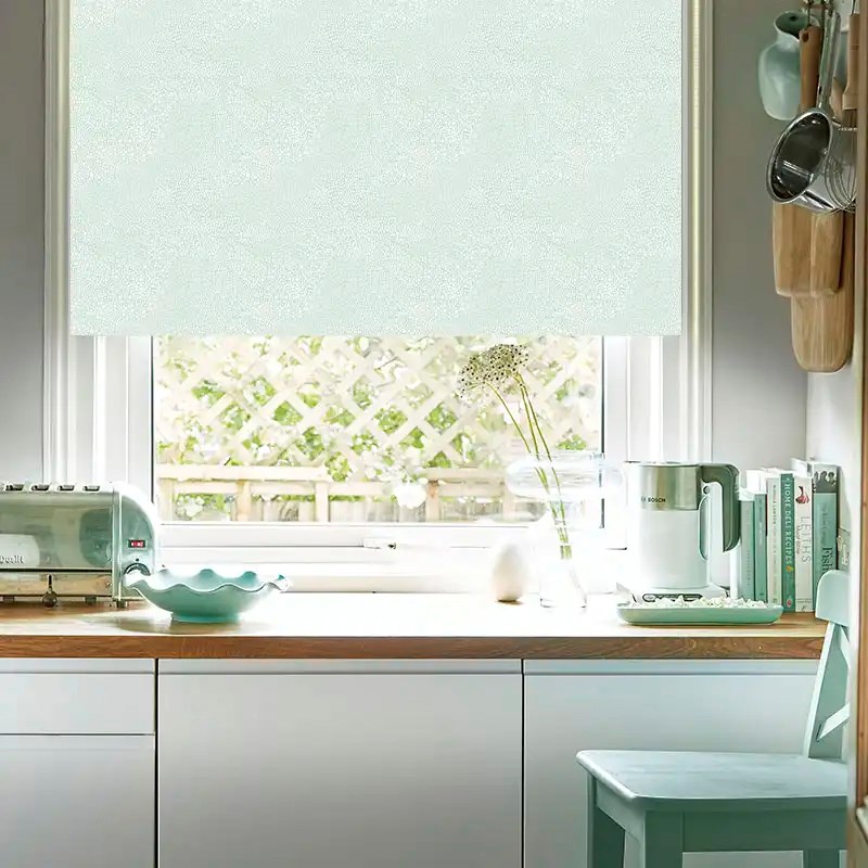 Cascade Mint Green Electric Roller Blind