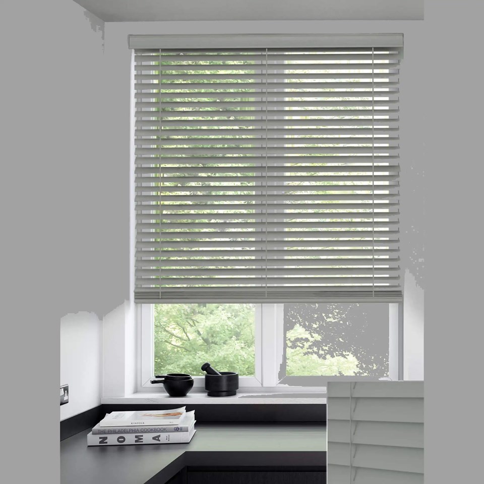 Armadillo 50mm Wooden Electric Venetian Blind