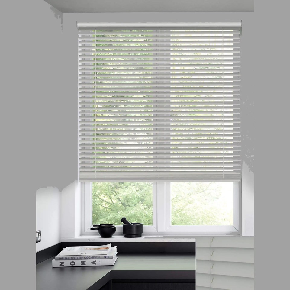 Fresco 50mm Wooden Electric Venetian Blind