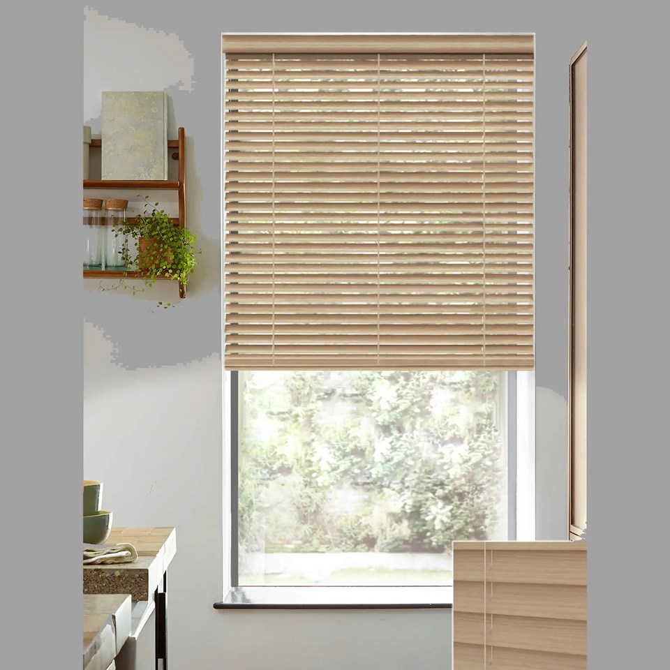 Jansson 50mm Wooden Electric Venetian Blind