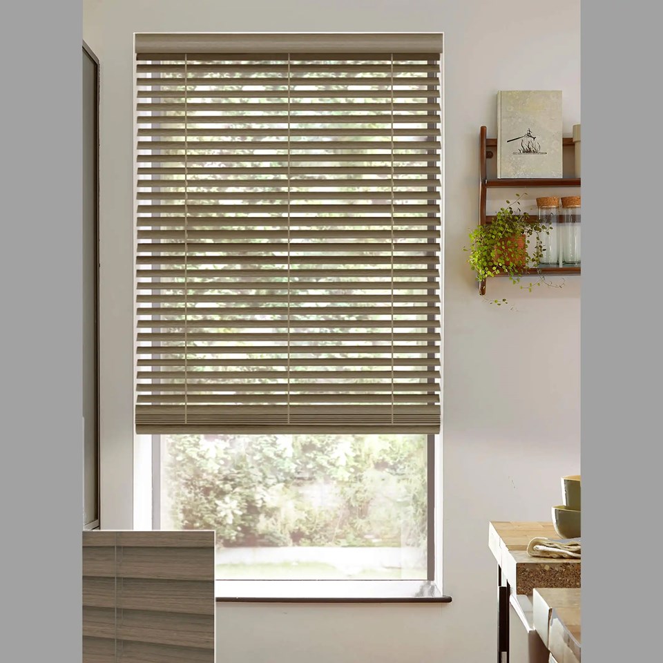 Orwell 50mm Wooden Electric Venetian Blind