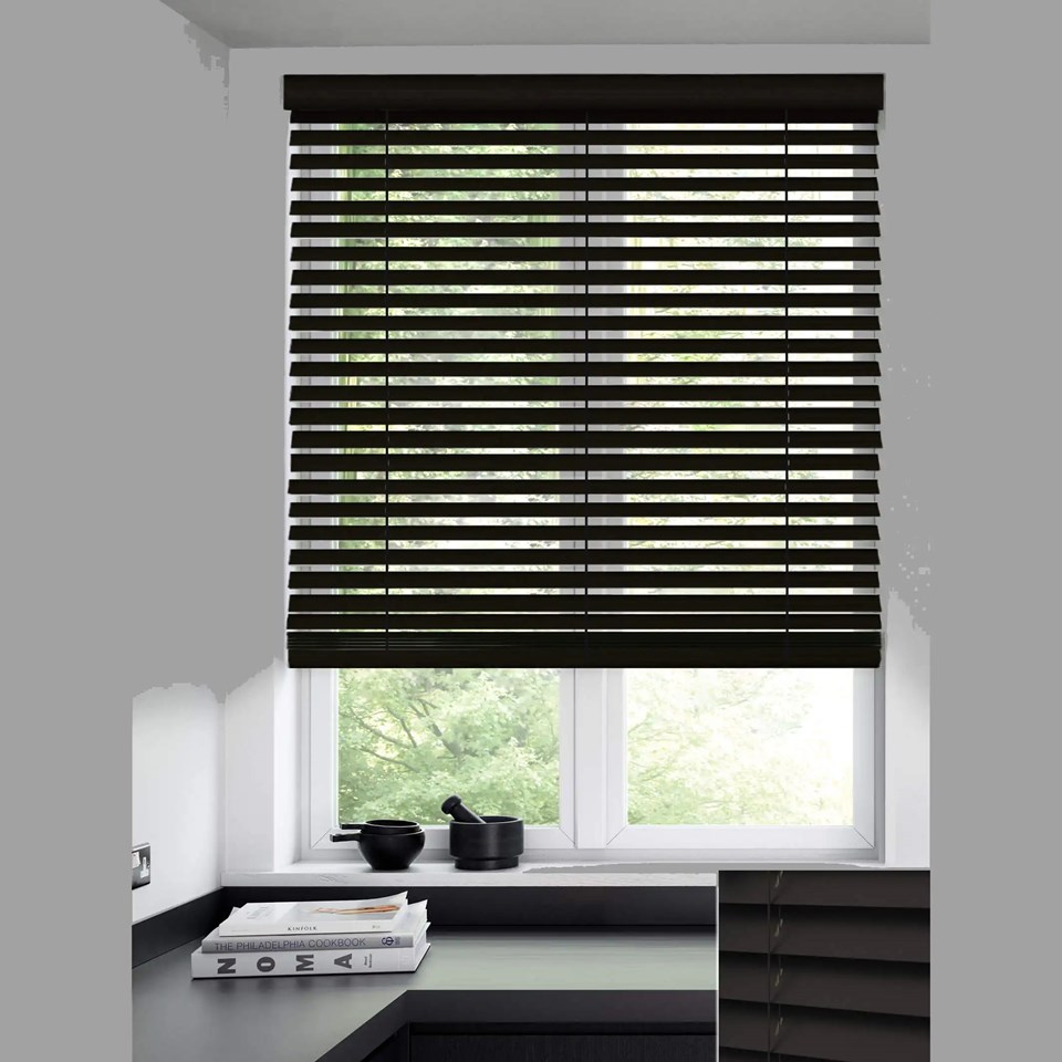 Terra 50mm Wooden Electric Venetian Blind