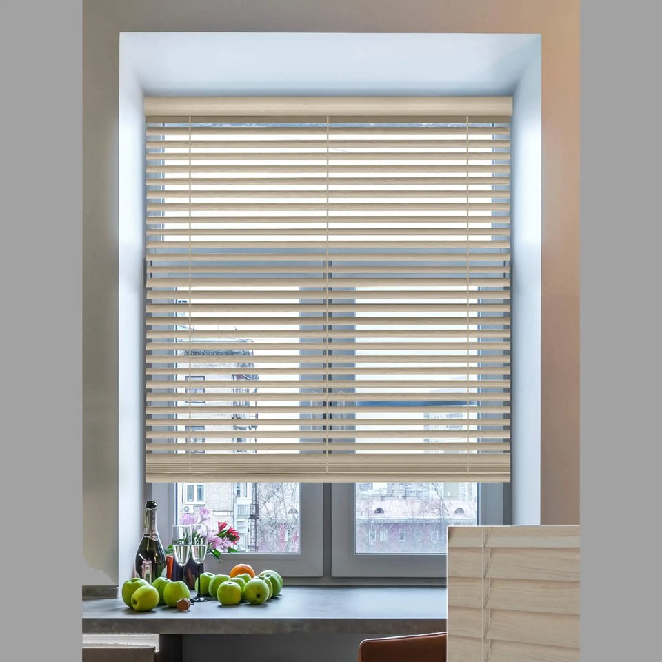 Tove 50mm Wooden Electric Venetian Blind