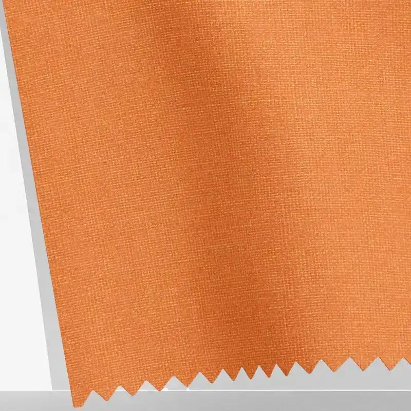 Soft Orange Blackout No Drill Electric Roller Blind