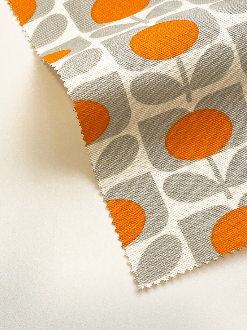 Orla Kiely Ditsy Cyclamen Orange Electric Roman Blind