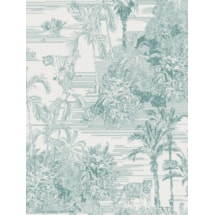 Tropical Toile Mist Electric Roller Blind by Boon & Blake