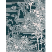 Tropical Toile Teal Electric Roller Blind by Boon & Blake