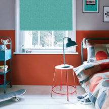 Amsterdam Turquoise Electric Roller Blind