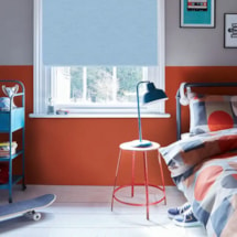 New York Cornflower Blue Electric Roller Blind