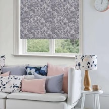 Arla Grey Electric Roller Blind by Lorna Syson