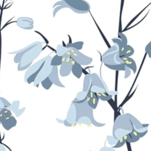 Bluebell Electric Roller Blind by Lorna Syson