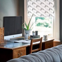 Willow Tit Electric Roller Blind by Lorna Syson