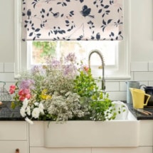 Wren and Cherry Electric Roller Blind by Lorna Syson