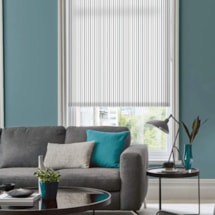 Pinstripe Grey Electric Roller Blind