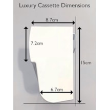 Black Electric Double Roller Blind Cassette Dimensions