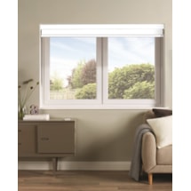 White Electric Double Roller Blind