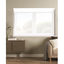 White Electric Double Roller Blind