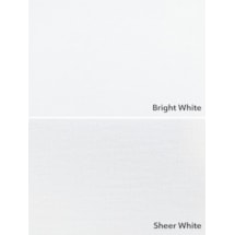 Blackout Bright White and Sheer White Electric Double Roller Blind