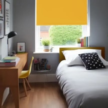 Buttercup Yellow Blackout Electric Roller Blind