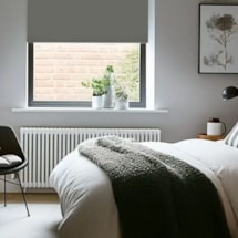 Elephant Grey Blackout Electric Roller Blind