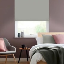 Quicksilver Grey Blackout Electric Roller Blind