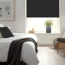 Thunder Black Blackout Electric Roller Blind