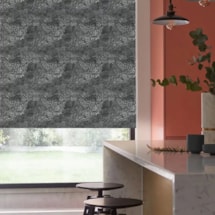 Cascade Black Electric Roller Blind