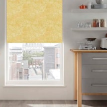 Cascade Mustard Yellow Electric Roller Blind