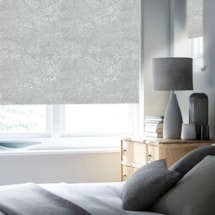 Cascade Stone Grey Electric Roller Blind