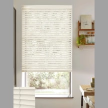 Ivory 50mm Wooden Electric Venetian Blind