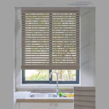 Smoulder 50mm Wooden Electric Venetian Blind