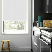 Melbourne Pale Grey No Drill Electric Roller Blind