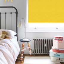 New York Sunshine Yellow No Drill Electric Roller Blind