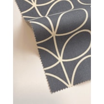 Orla Kiely Linear Stem Cool Grey Electric Roman Blind