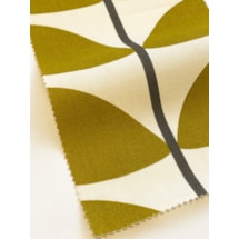 Orla Kiely Two Colour Stem Olive Electric Roman Blind