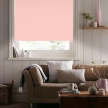 Pale Pink Premium Blackout Electric Roller Blind