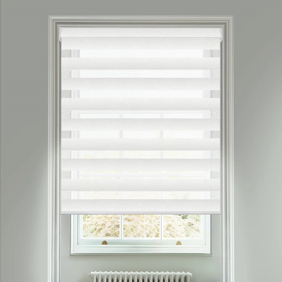 Alu-Weave White Electric Day And Night Blind