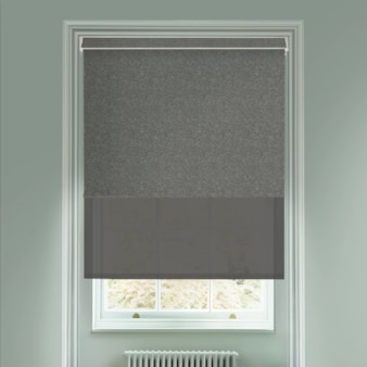 Amsterdam Graphite  Blackout And Sheer Dark Grey Electric Double Blind