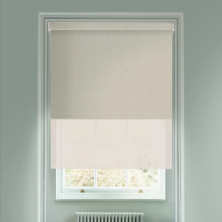 Amsterdam Oatmeal  Blackout And Sheer Cream Electric Double Blind