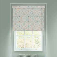 Apex Tangerine Geometric Electric Roller Blind